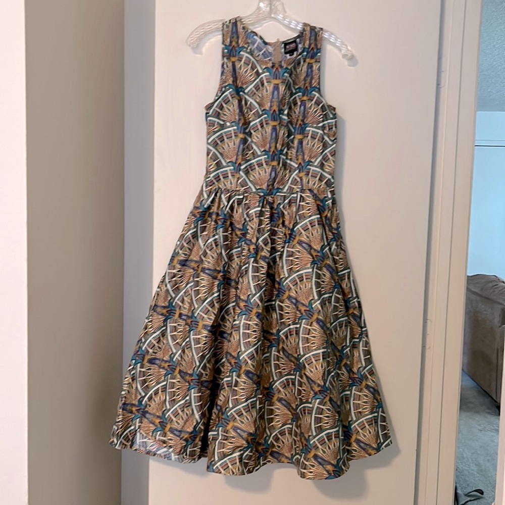Retrolicious/ModCloth Art Deco dress. Size L